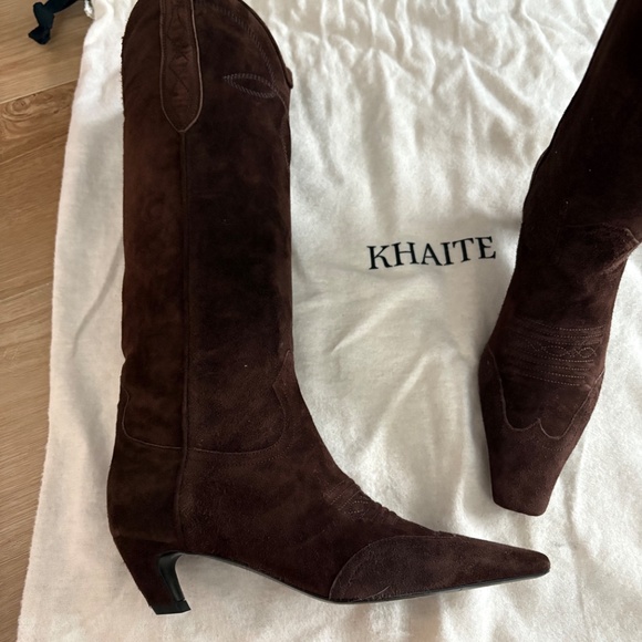 Khaite Dallas Boot - brown suede size 36 - Picture 7 of 10